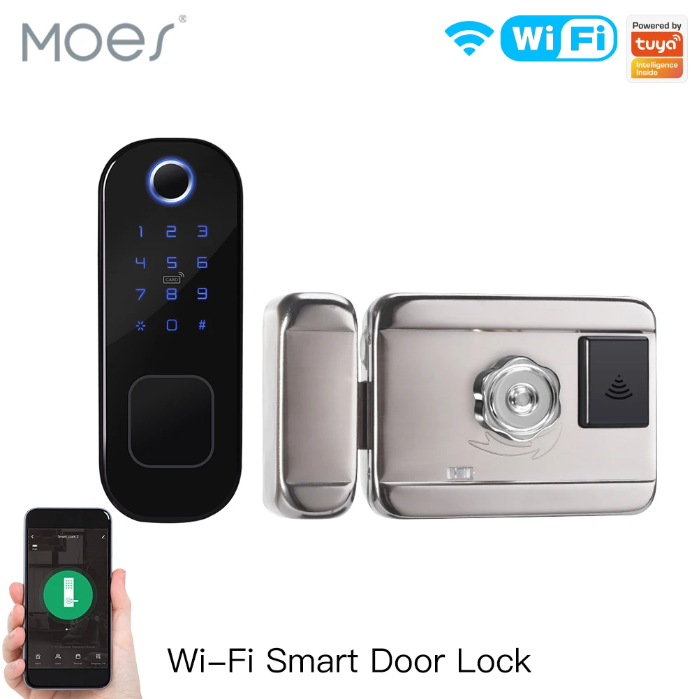 Smart Home Door Lock - MOES WiFi Tuya Smart Lock Deur