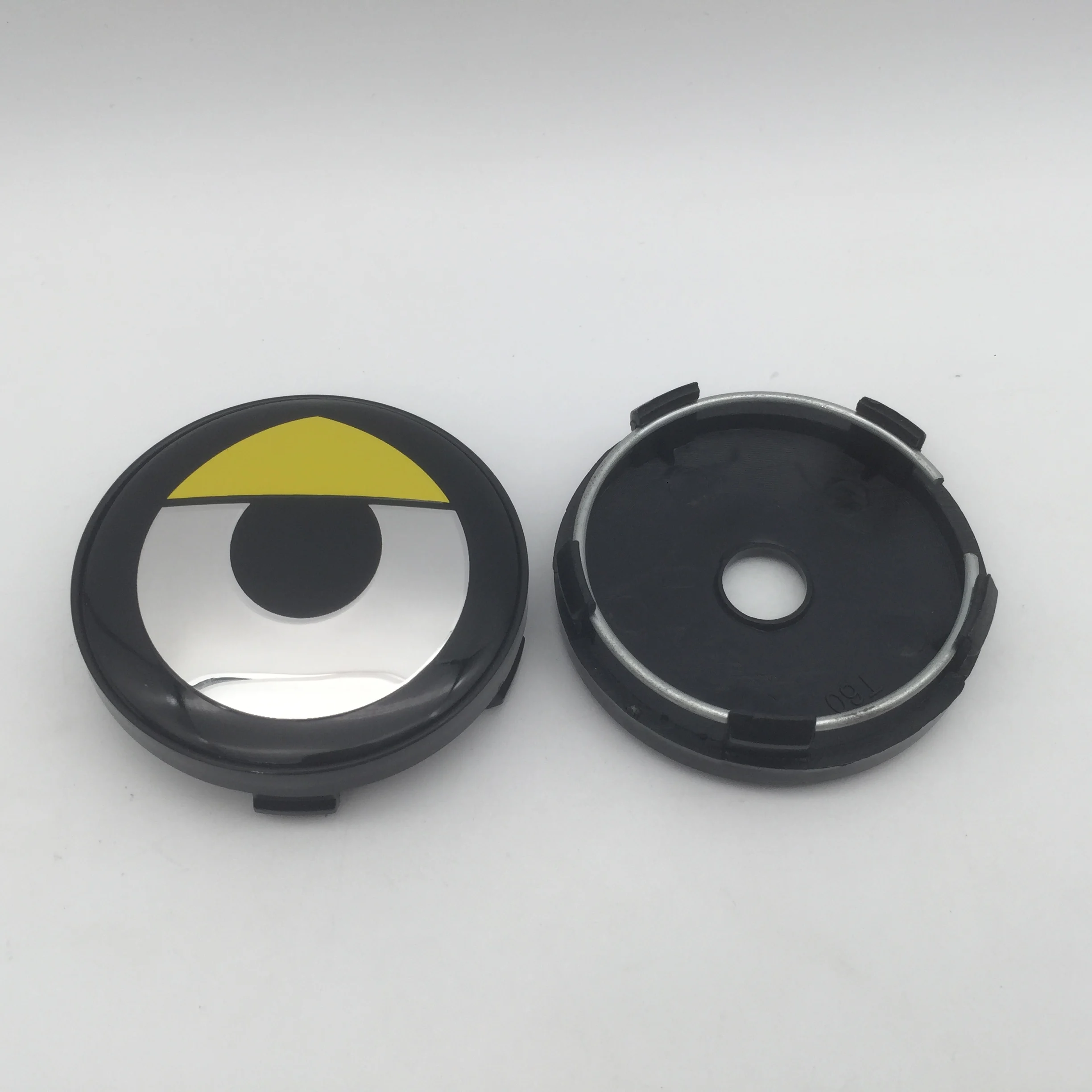 Smart Home Yellow - 4 stuks 3D gele/rode stickers voor