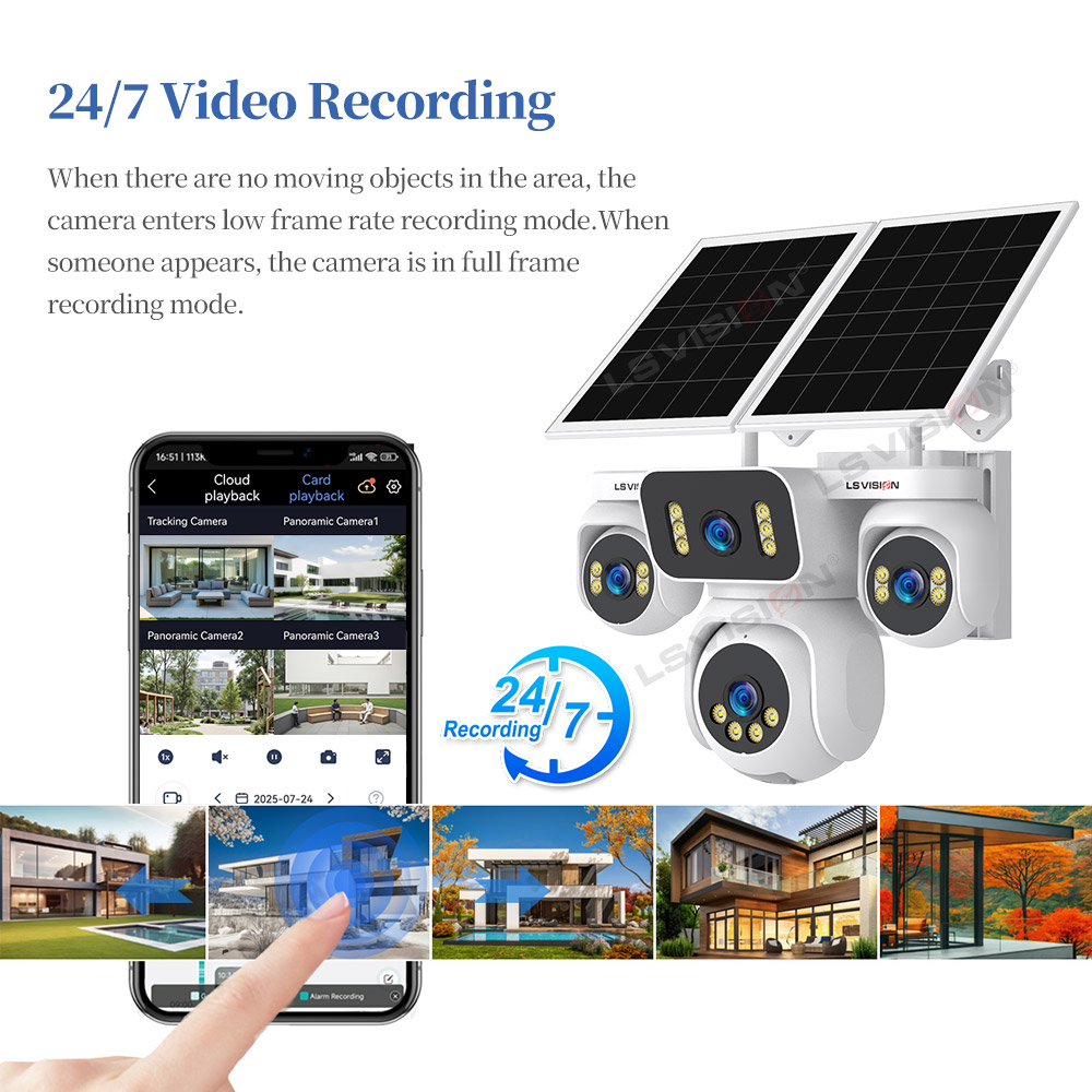 LS VISION Vier Scherm Buitenbe - Smart Home Camera Ezviz recensie en prijs